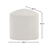 Alder Footstool - Ivory