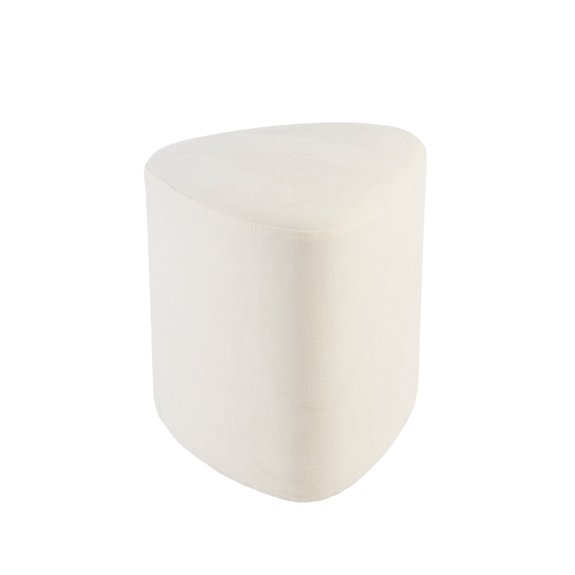 Alder Footstool - Oyster White - Laura James