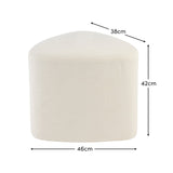 Alder Footstool - Oyster White - Laura James