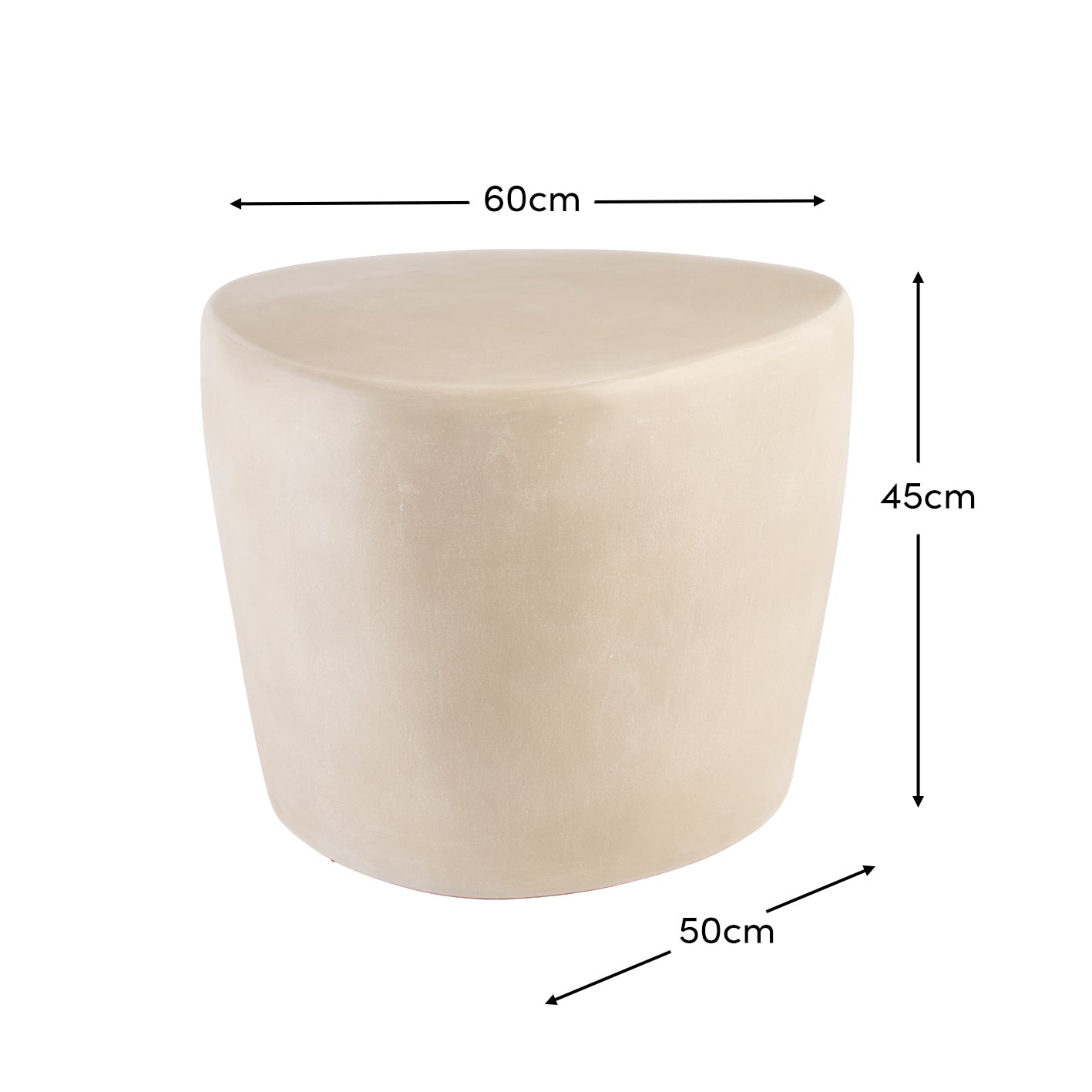 Alder Concrete Coffee Table - Sand _ Laura James