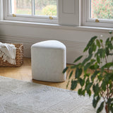 Alder Footstool - Oat Boucle - Laura James