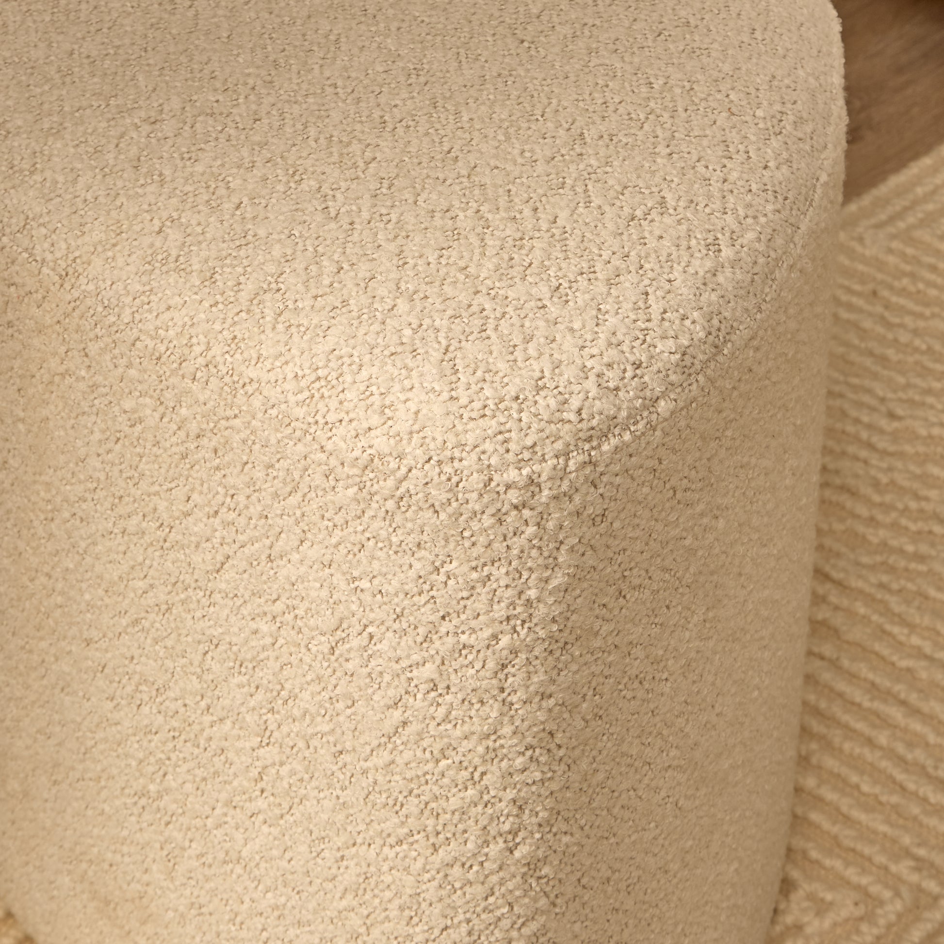 Alder Footstool - Oat Boucle - Laura James