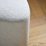Alder Footstool - Oat Boucle - Laura James