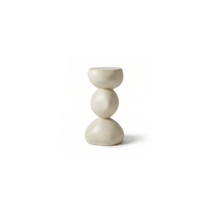 Alder Concrete Round Side Table - Sand - Laura James