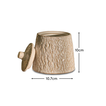 Alderney 10cm Lidded Ceramic Sea Salt and Bergamot Candle - Whitewash - Laura James 