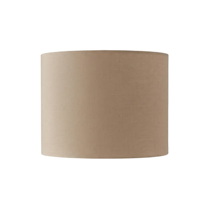Alderton 18cm Cotton Drum Lamp Shade - Taupe