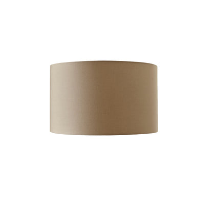 Alderton 25cm Cotton Drum Lamp Shade - Taupe