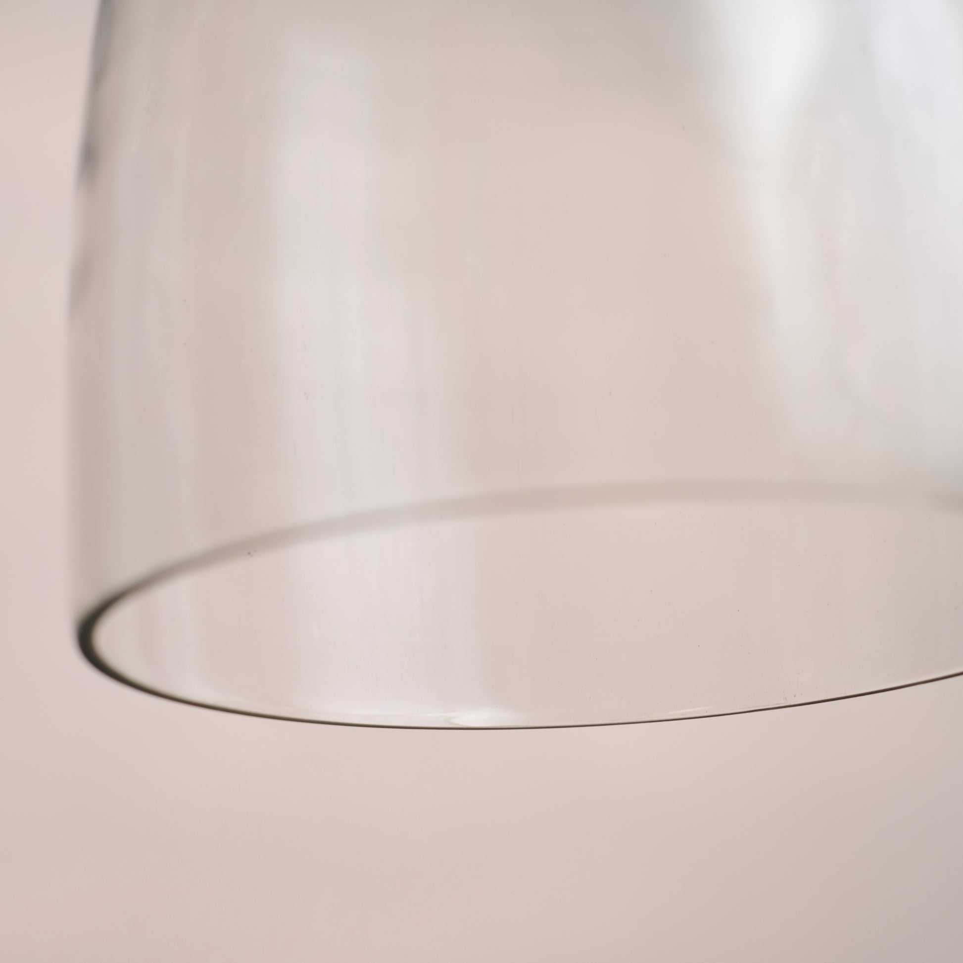 Aldsworth 37cm Glass Pendant Light - Gold with Clear Glass - Laura James