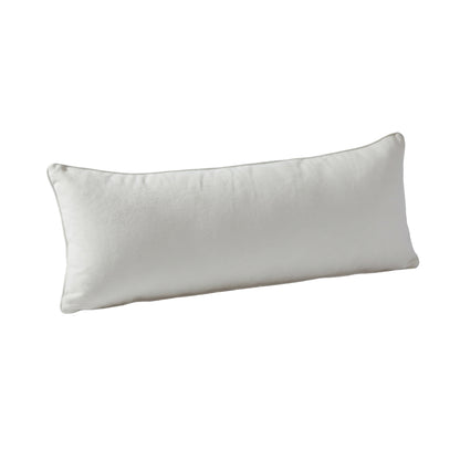 Alford 40x110cm Piped Edge Scatter Cushion Cover - Ivory - Laura James 