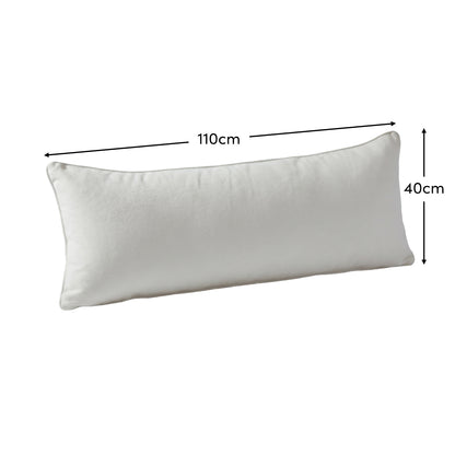 Alford 40x110cm Piped Edge Scatter Cushion Cover - Ivory - Laura James