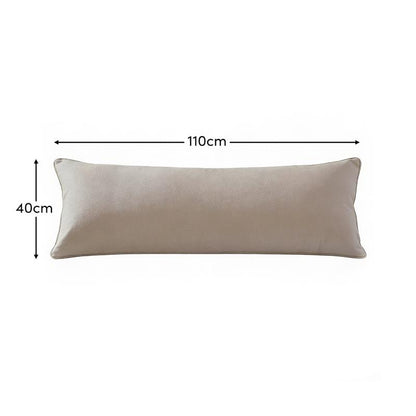Alford 40x110cm Piped Edge Scatter Cushion Cover - Soft Beige - Laura James