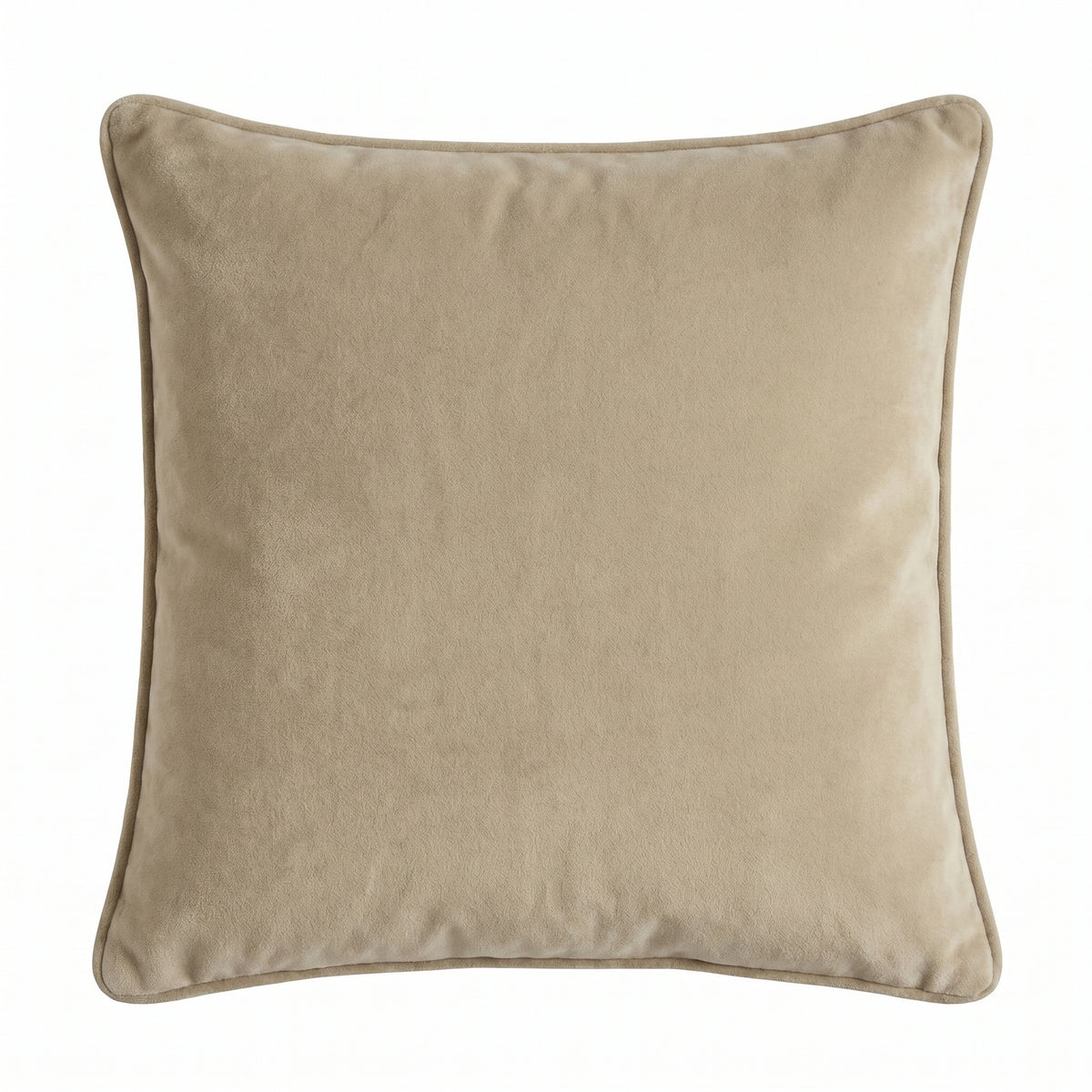 Alford 45x45cm Velvet Piped Edge Scatter Cushion Cover - Clay - Laura James 