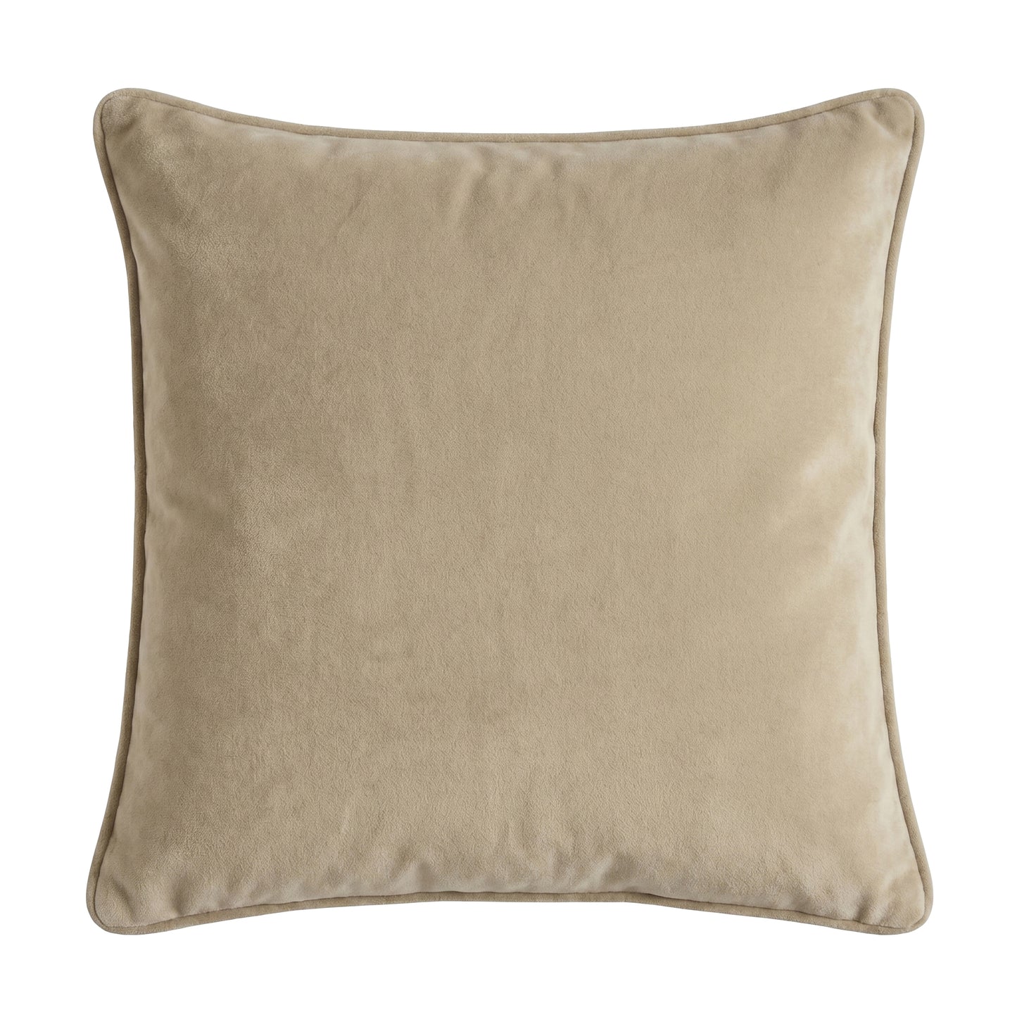 Alford 45x45cm Velvet Piped Edge Scatter Cushion Cover - Clay - Laura James 
