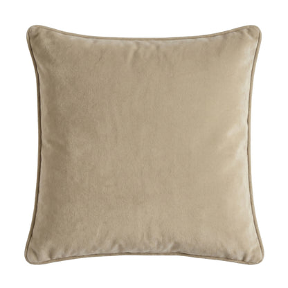 Alford 45x45cm Velvet Piped Edge Scatter Cushion Cover - Clay - Laura James 