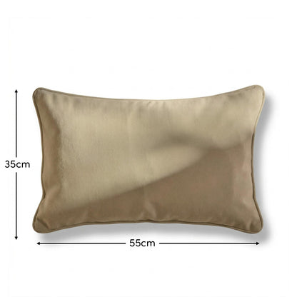 Alford 35x55cm Velvet Piped Edge Scatter Cushion Cover - Clay - Laura James
