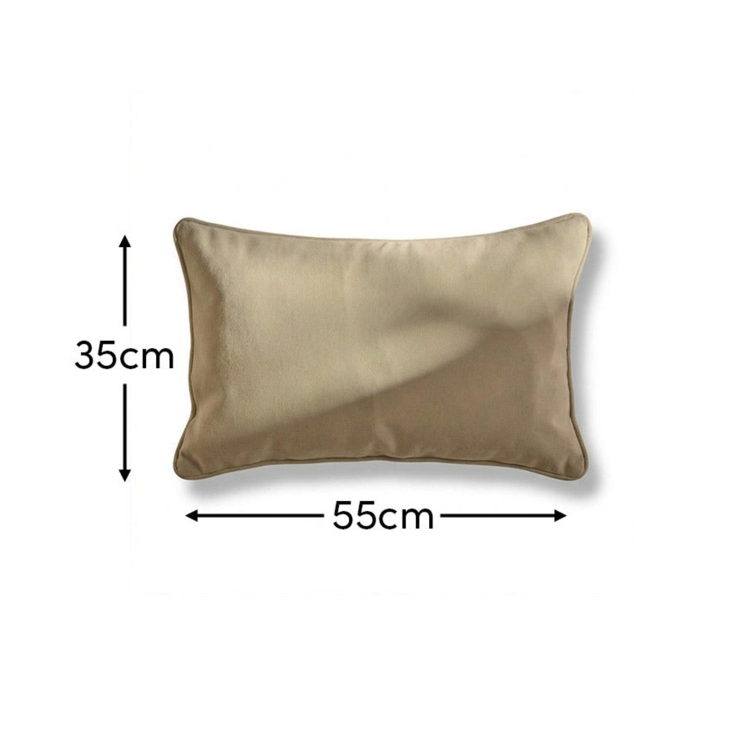 Alford 35x55cm Velvet Piped Edge Scatter Cushion Cover - Clay - Laura James