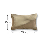 Alford 35x55cm Velvet Piped Edge Scatter Cushion Cover - Clay - Laura James