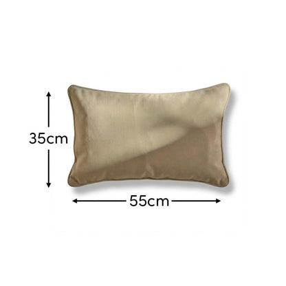 Alford 35x55cm Velvet Piped Edge Scatter Cushion Cover - Clay - Laura James