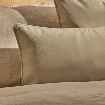 Alford 35x55cm Velvet Piped Edge Scatter Cushion Cover - Clay - Laura James