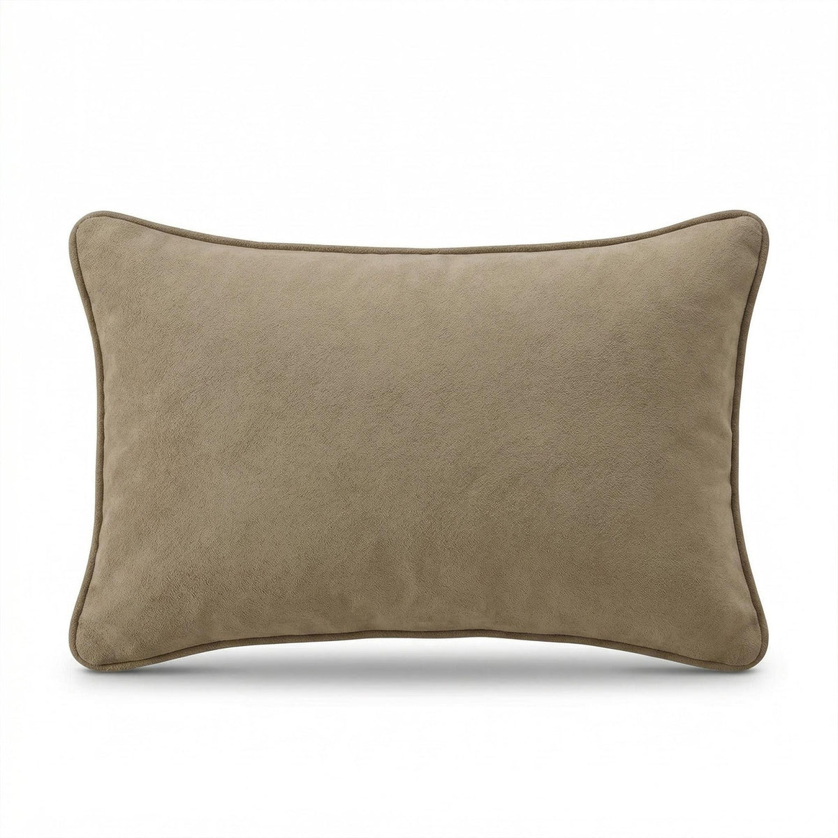 Alford 35x55cm Velvet Piped Edge Scatter Cushion Cover - Driftwood - Laura James