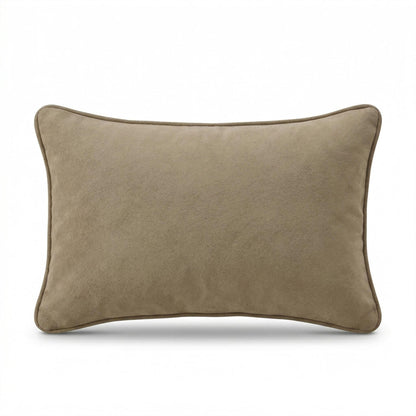 Alford 35x55cm Velvet Piped Edge Scatter Cushion Cover - Driftwood - Laura James