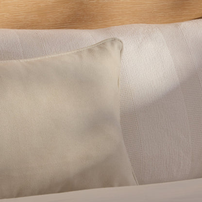 Alford 35x55cm Piped Edge Scatter Cushion Cover - Ivory - Laura James