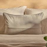 Alford 35x55cm Piped Edge Scatter Cushion Cover - Soft Beige - Laura James