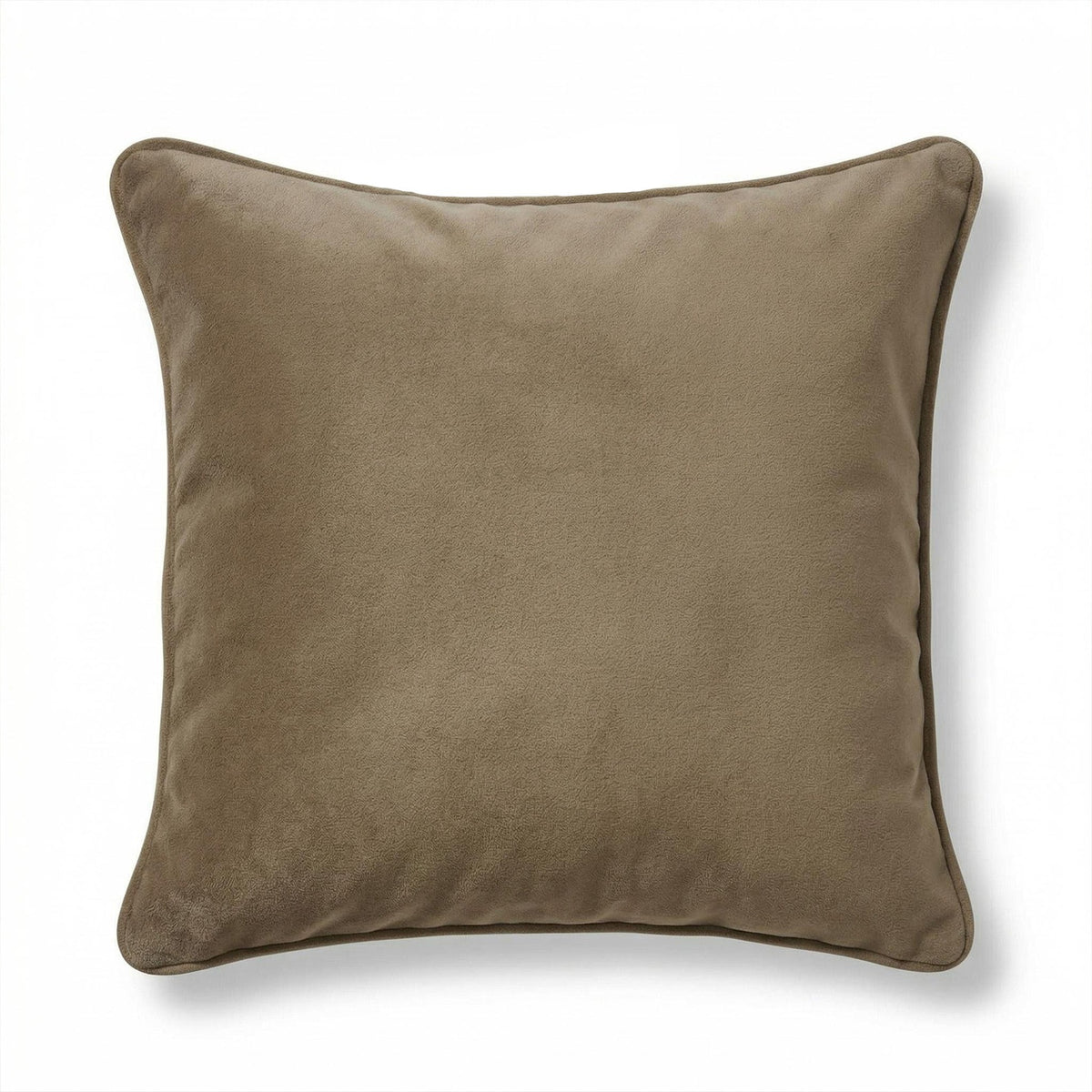 Alford 45x45cm Velvet Piped Edge Scatter Cushion Cover - Driftwood - Laura James