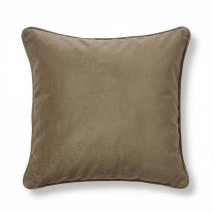 Alford 45x45cm Velvet Piped Edge Scatter Cushion Cover - Driftwood - Laura James