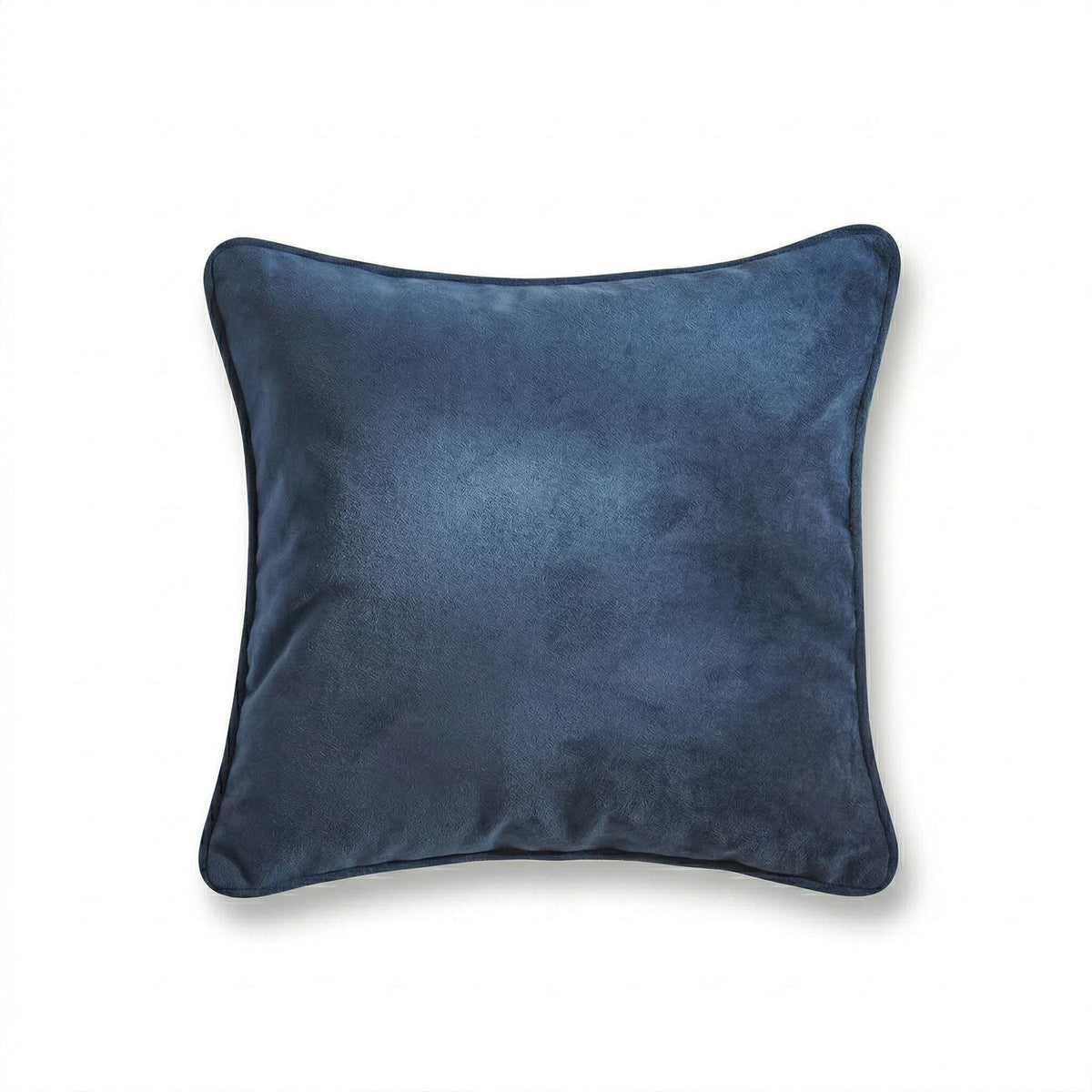 Alford 45x45cm Velvet Piped Edge Scatter Cushion Cover - Ink Blue - Laura James