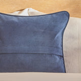 Alford 45x45cm Velvet Piped Edge Scatter Cushion Cover - Ink Blue - Laura James