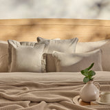 Alford 45x45cm Piped Edge Scatter Cushion Cover - Soft Beige - Laura James 