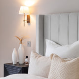 Alice King Ottoman Bed - Cloud Grey - Laura James