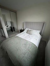 Alice Double Ottoman Bed - Cloud Grey