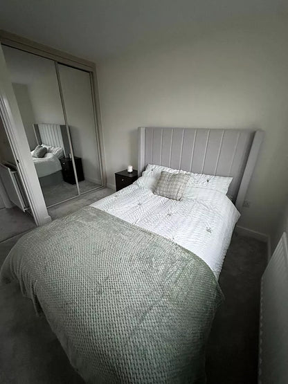 Alice Double Ottoman Bed - Cloud Grey