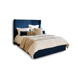 Alice King Ottoman Bed - Ink - Laura James 