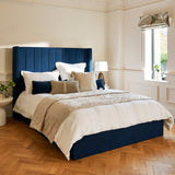 Alice King Ottoman Bed - Ink - Laura James 