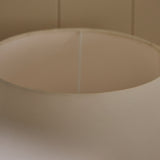 Alma 23cm Glass Lamp Base - Champagne & Coningsby 30cm Cotton Lamp Shade - Snow White - Laura James