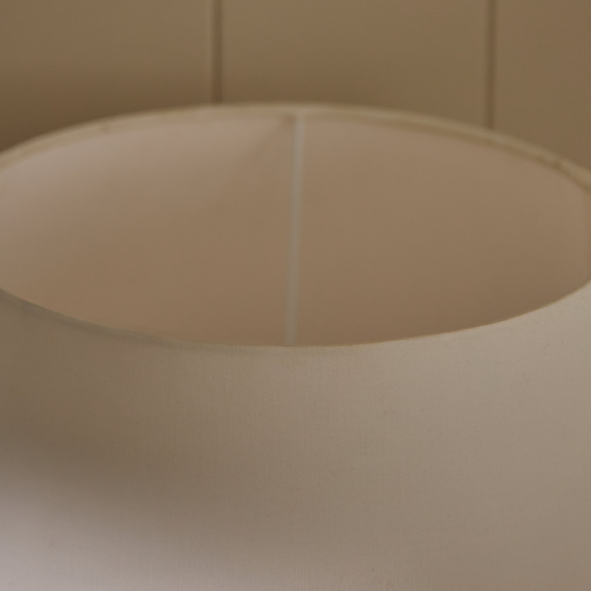 Alma 23cm Glass Lamp Base - Champagne & Coningsby 30cm Cotton Lamp Shade - Snow White - Laura James