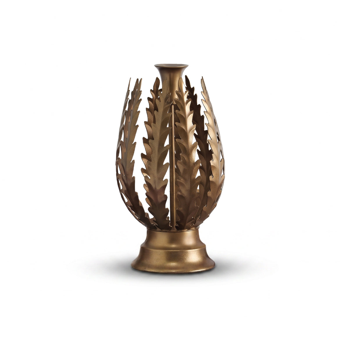 Alta 25cm Metal Candle Holder - Heritage Gold - Laura James 