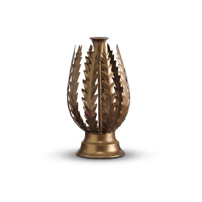Alta 25cm Metal Candle Holder - Heritage Gold - Laura James 