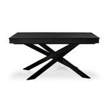 Amelia Black Dining Table Set - 6 Seater - Bella Soft Beige Dining Chairs - Black Legs - Laura James 