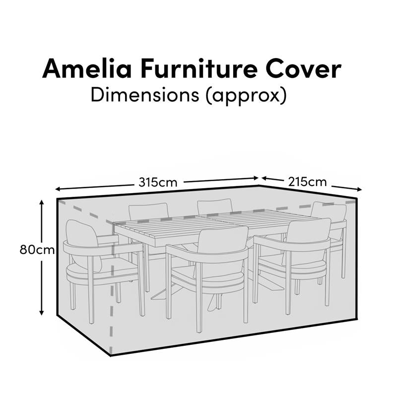 Amelia 6 Seater Imani Chairs Rain Cover - Laura James
