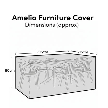 Amelia 6 Seater Shiro Rain Cover - Laura James