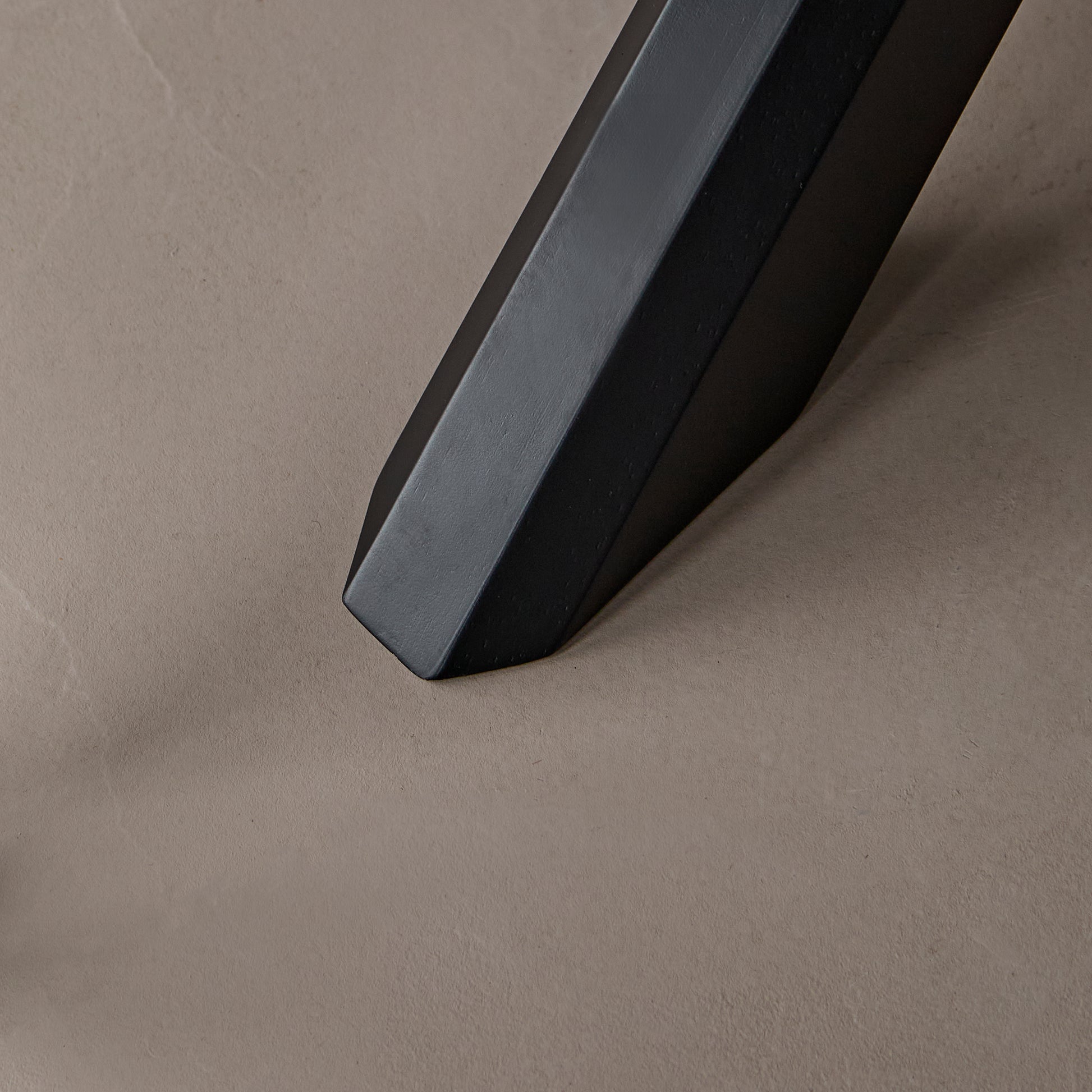 Amelia Black Oak Oval Extending Dining Table Set - 4 Seater - Freya Sand Dining Chairs - Black Oak Legs - Laura James