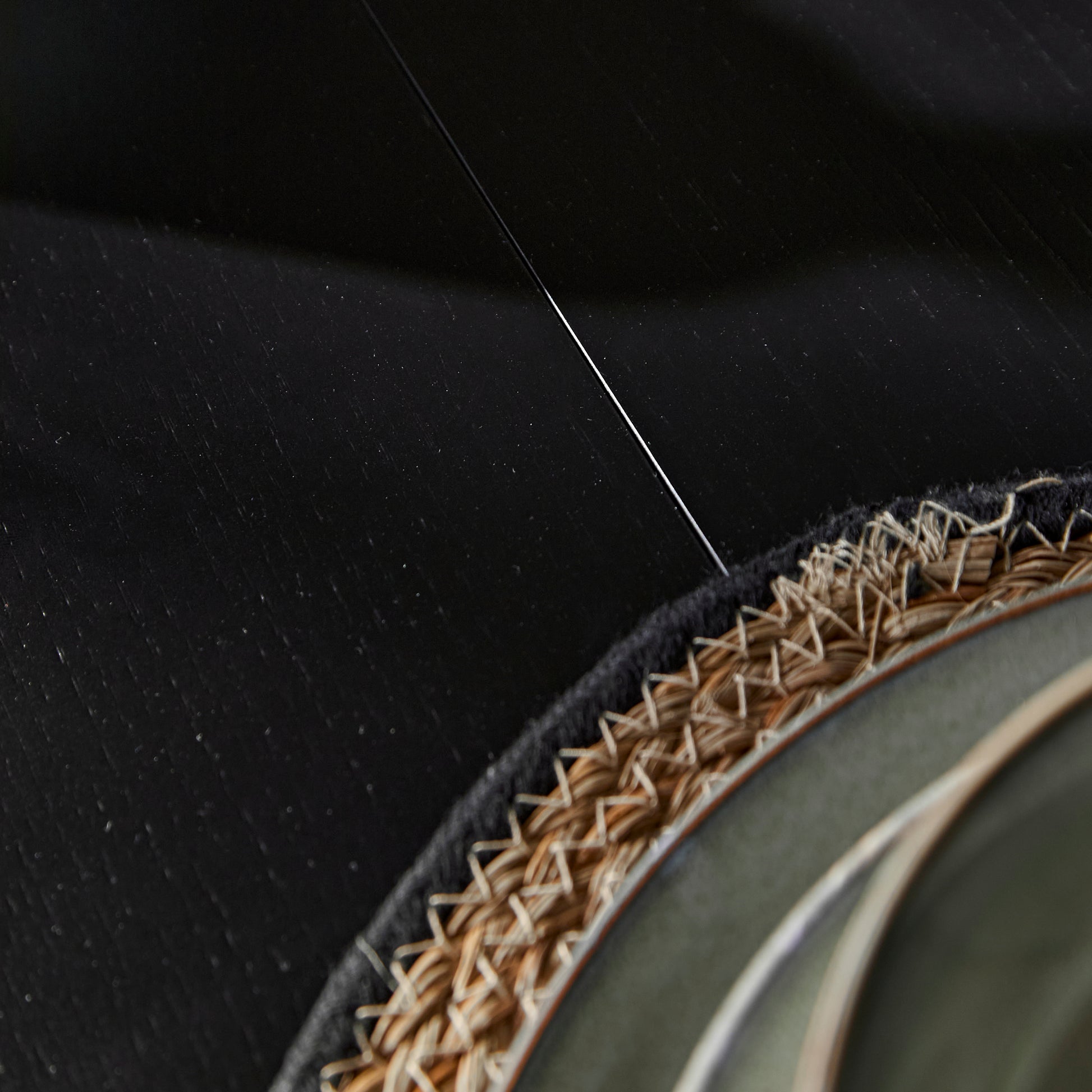 Amelia Black Oak Oval Extending Dining Table Set - 4 Seater - Freya Sand Dining Chairs - Black Oak Legs - Laura James