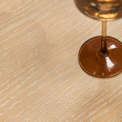 Amelia Extendable Whitewash Oval Dining Table Set  - 6 Seater - Tilly Natural String Dining Chairs - Whitewash Oak Legs - Laura James