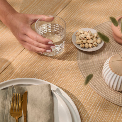 Amelia Extendable Whitewash Oval Dining Table Set - 4 Seater - Faye Dining Chairs - Whitewash Oak Legs -  Laura James 