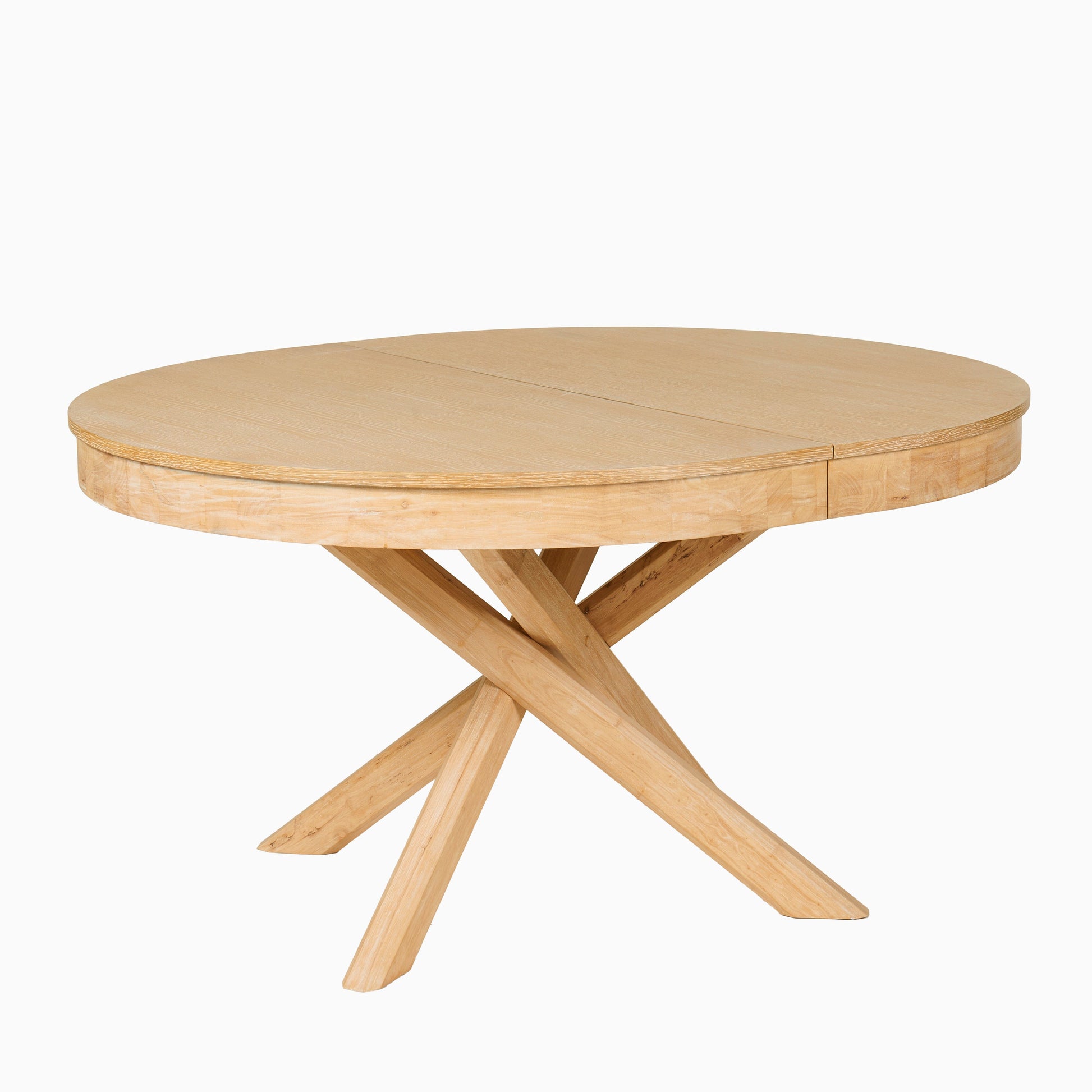 Amelia Pale Oak Extendable Dining Table - Laura James
