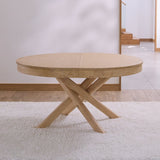 Amelia Whitewash Oak Extendable Dining Table - Laura James
